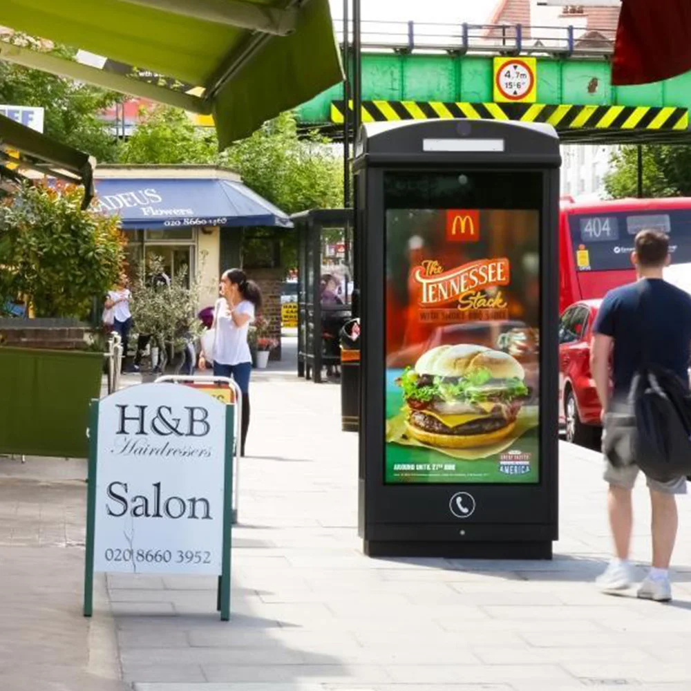 42 55 65 inch outdoor stand waterproof advertising lcd digital signage display