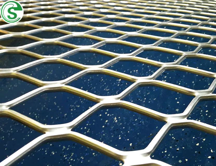 Diamond patterned aluminum mesh grille security doors and windows