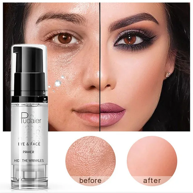 
Pudaier Makeup Foundation Moisturizer Natural Nude Face Eye Base Under Make Up Primer 