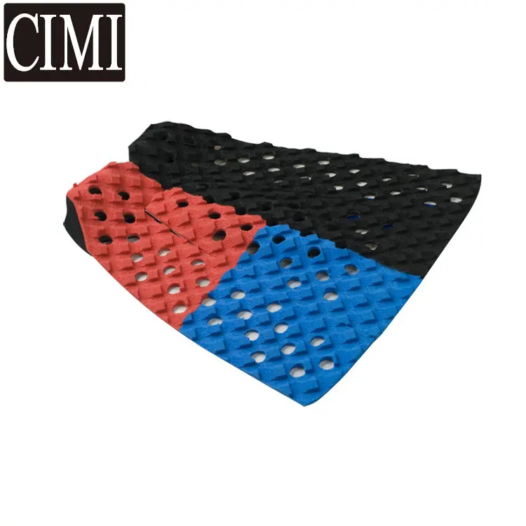 Hot sale factory supplier wholesale customized black surf traction pad surf tail pad with high quality Three M Back adhesive