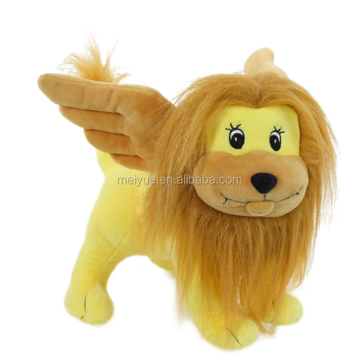 Promotional Lovely Super Soft Velboa Polyester Peluche Flying Wings Lion