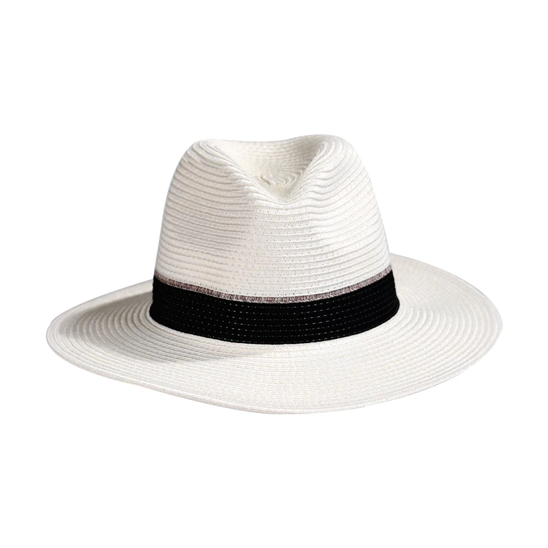 Hot selling Washable And Foldable UV Protect Straw White Panama Hat