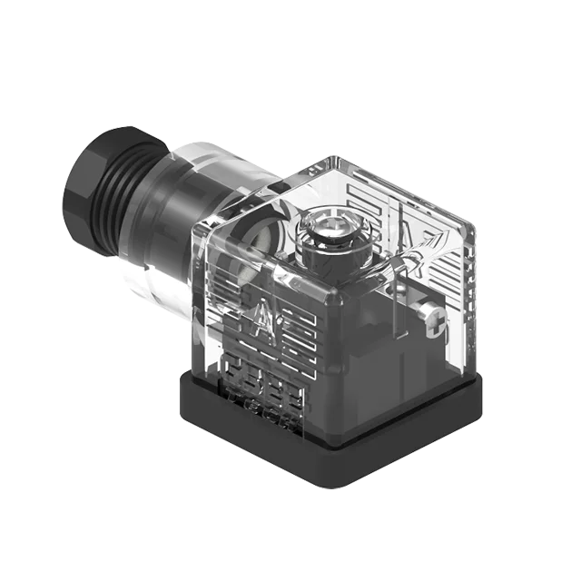 Waterproof IP67 A type field wirable valve connector in PG11 cable gland