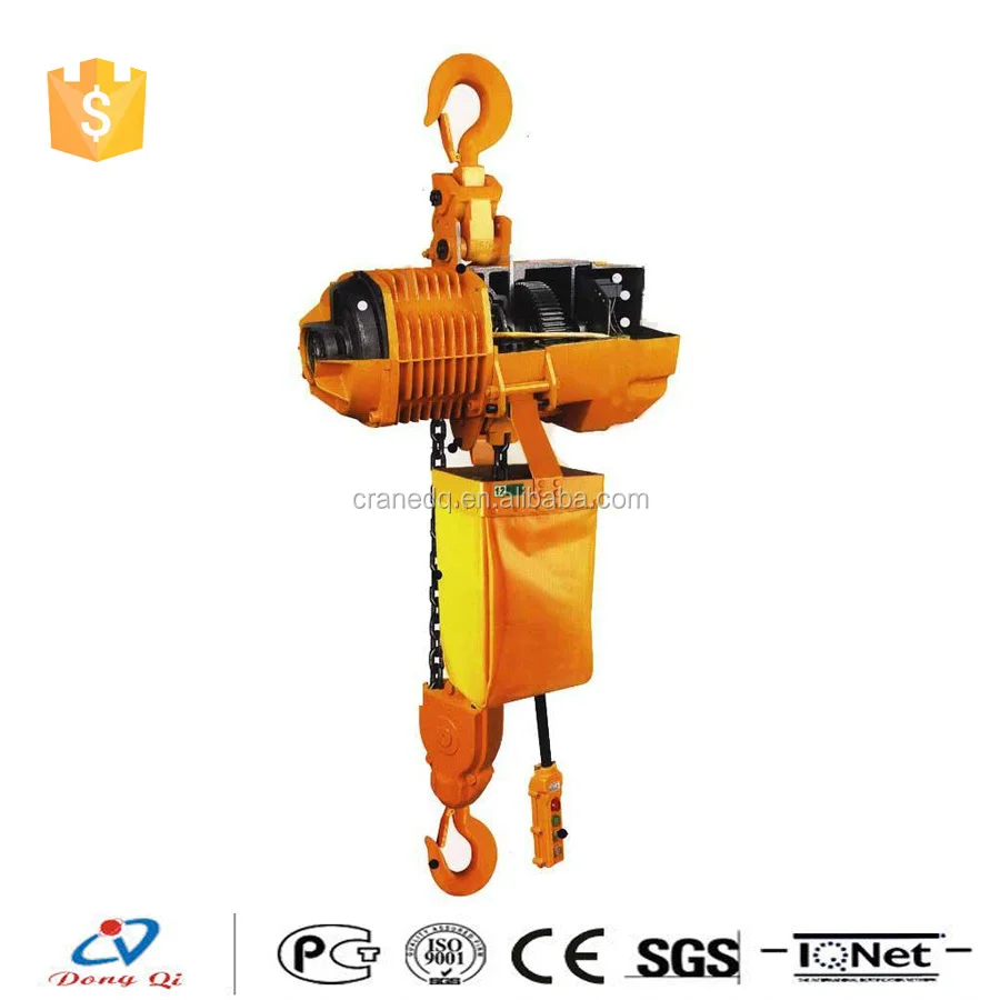 Electric Hoist Chain Pulley Block/Low Price WBH load 1 Ton Electric Chain Hoist