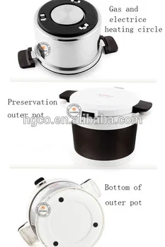 intelligent boiler stainless steel flame free cooking pot