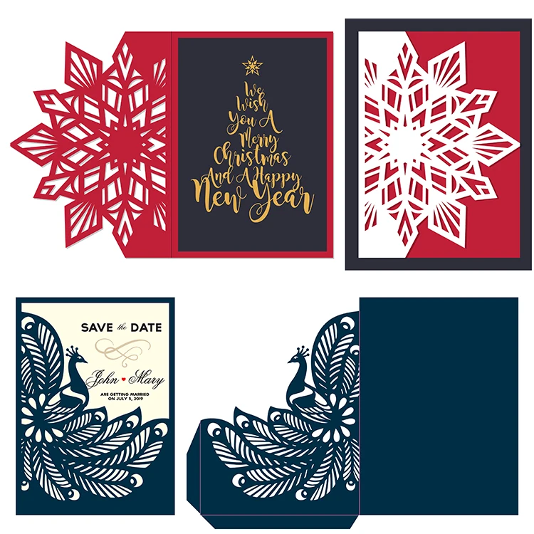 Custom DIY handmade scrapbooking greeting card envelope paper craft