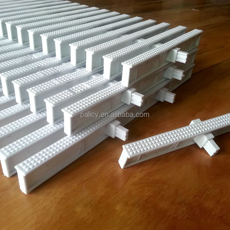 New design Wave type swimming pool overflow grating pps pool gutter grating price