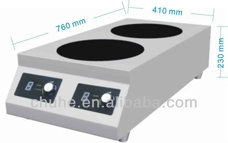 
Double 2 burner industrial electric desktop stove with table top design 