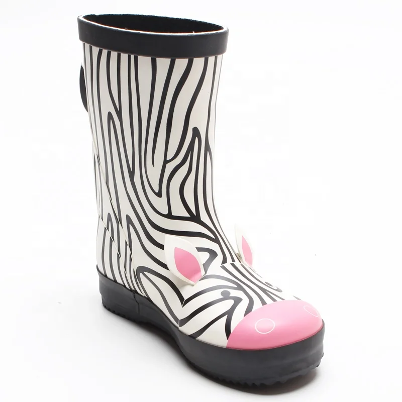 Animal Pattern Rubber Manufacturers Gumboots Printing Waterproof Unisex Fashion Fashion Factory China Rain Boots Shoes