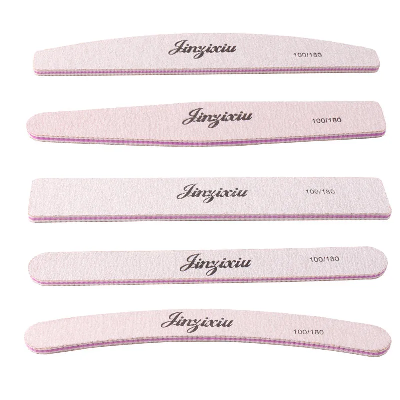 JINZIXIU Custom Printed Mini Zebra Nail File Logo Manicure Nail File Professional