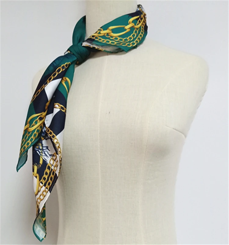 Newest Custom Printed Satin Silk Scarf Turkey Men Headscarf Colorful Designer Pattern All Seasons-Spring Summer Autumn Winter