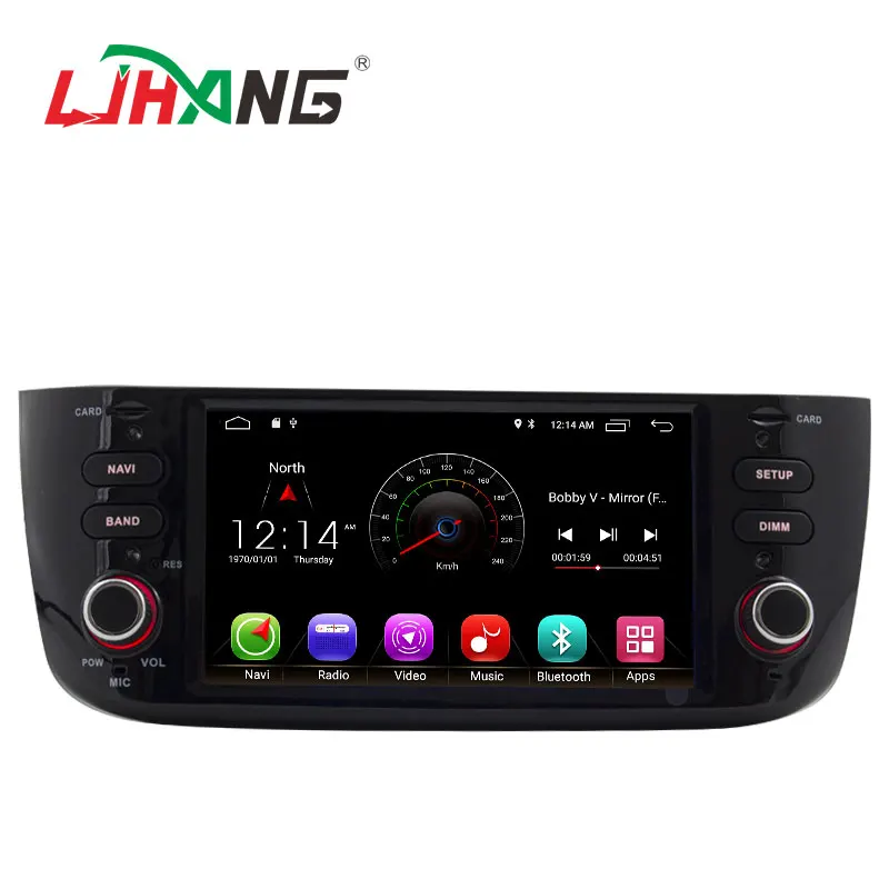 LJHANG dsp carplay Android 13 2+16G Car dvd Multimedia Player For Fiat Abarth Punto EVO Linea 2012-2015 GPS Navi Radio Stereo