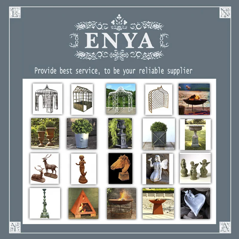 High Quality Factory Direct Garden Ornaments Patio Cast Iron Water Feature with Brass Tap Outdoor Water Wall Fountains