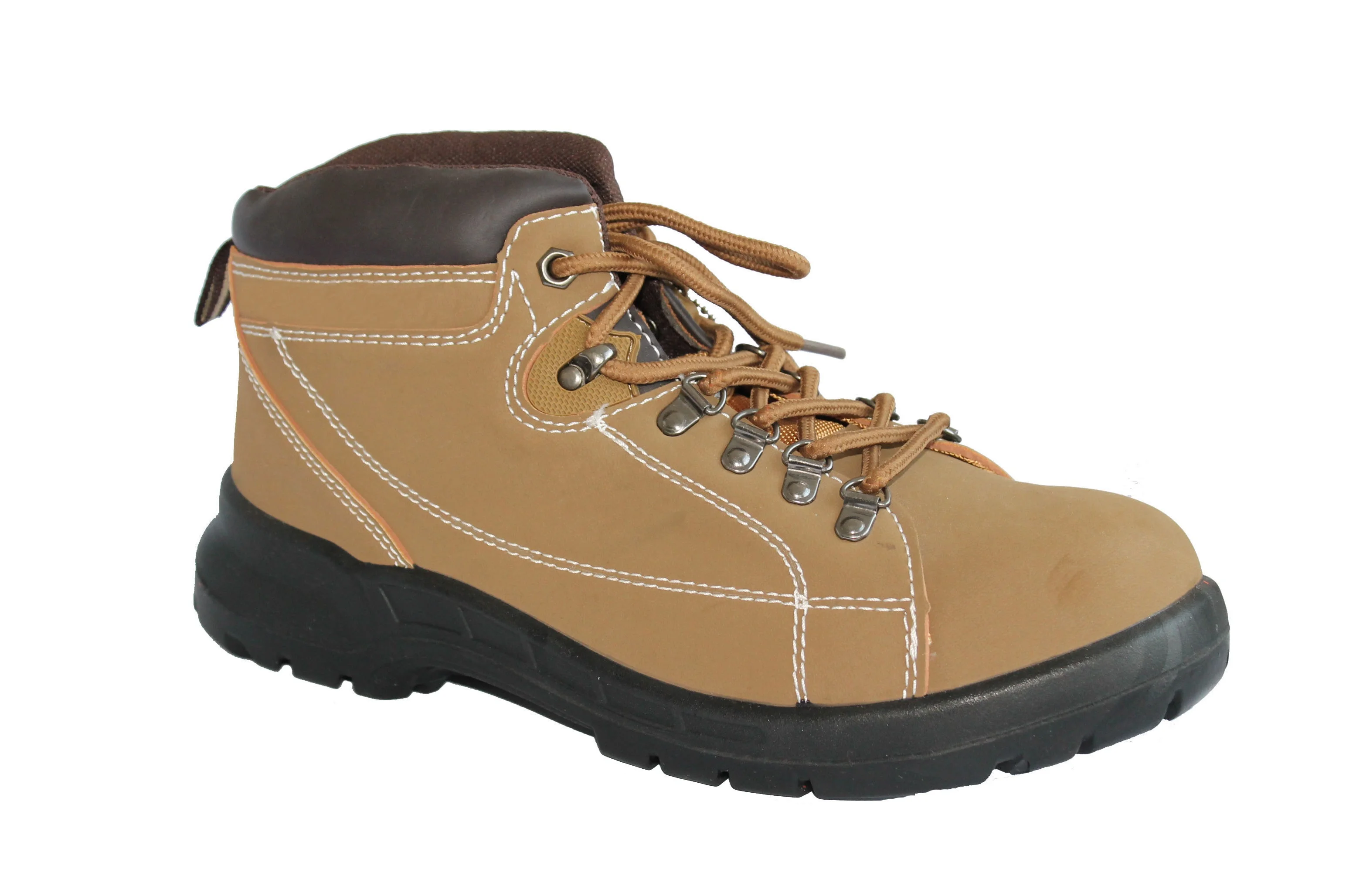 high quality work safety shoes protective lace-up woodland men suede safety shoes