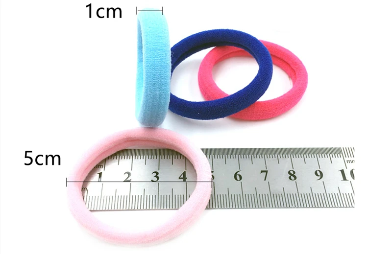 Красочные нейлоновые вязаные резинки для волос, эластичные резинки для волос, Оптовая продажа