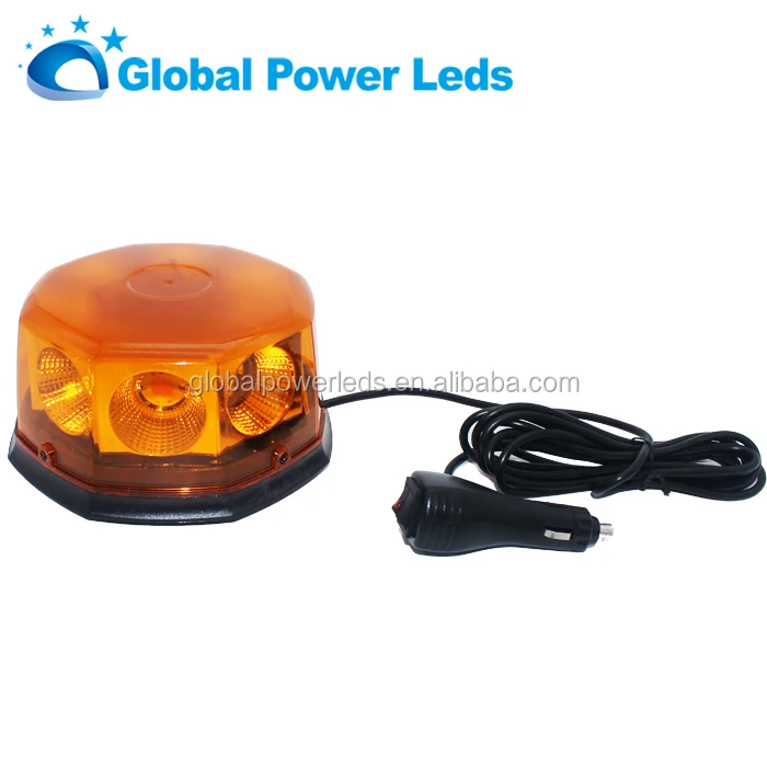 High power LED COB rotating beacon light flashing  light 40w Led warning truck Light yellow for school bus warning led lamp