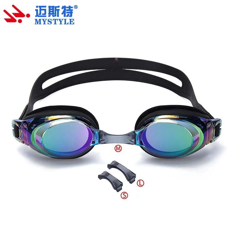 Silicone advanced Swim Goggles with Mirrored Lens