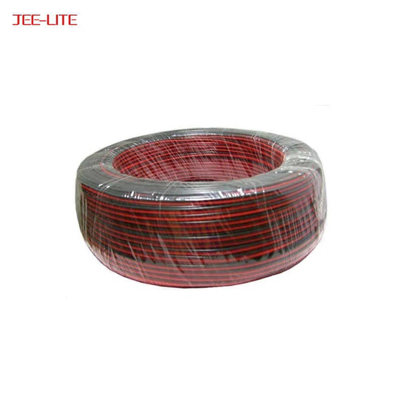 2-контактный черный провод AMG22, Светодиодная лента, разъем, черный, красный удлинитель постоянного тока