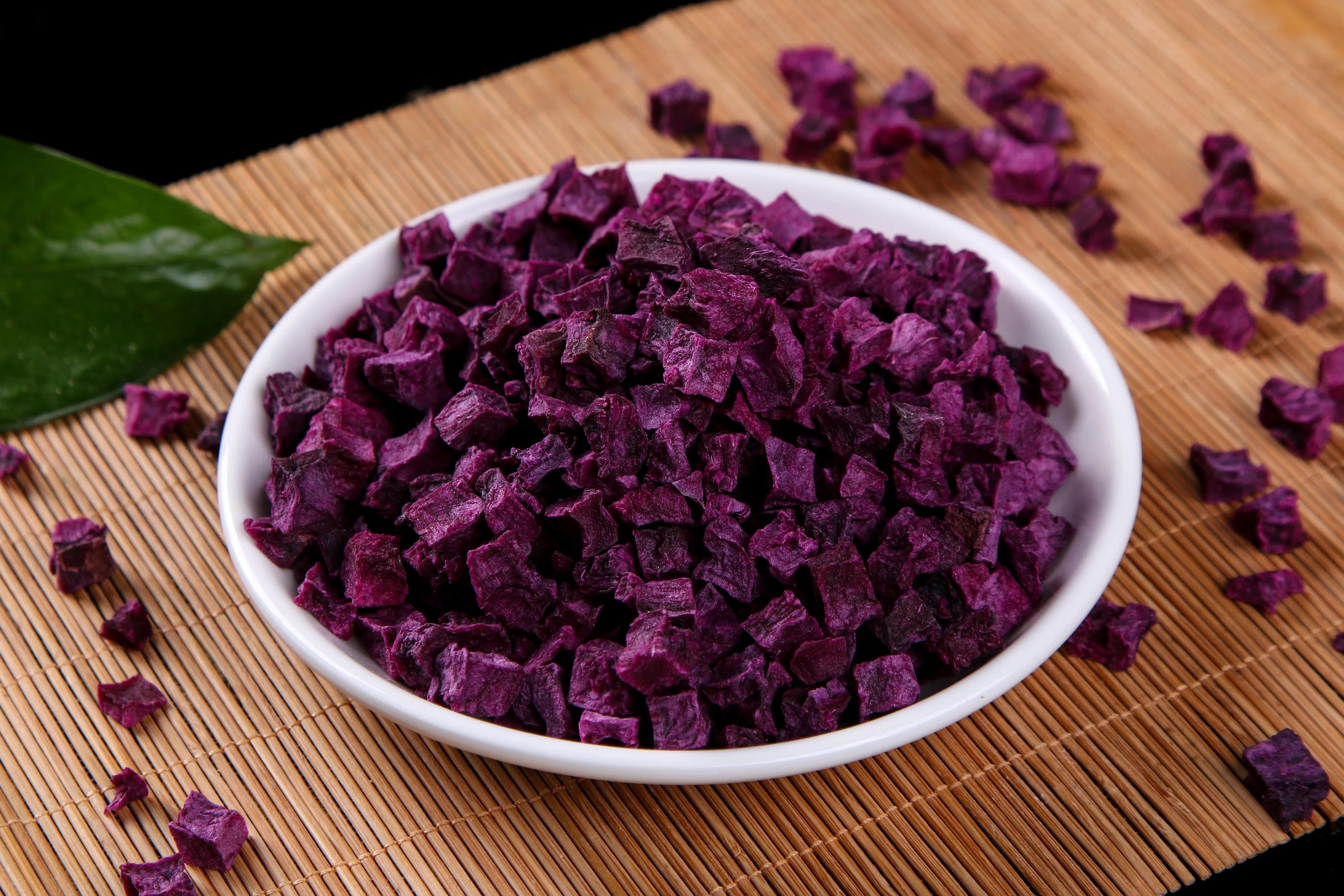  Organic dehydrated food dried vegetables purple potatos granules in