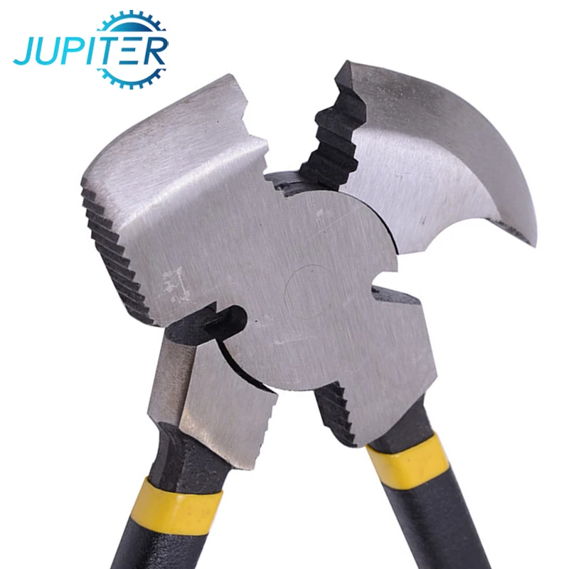 Heavy duty repairing wire garden fence pliers with hammer head