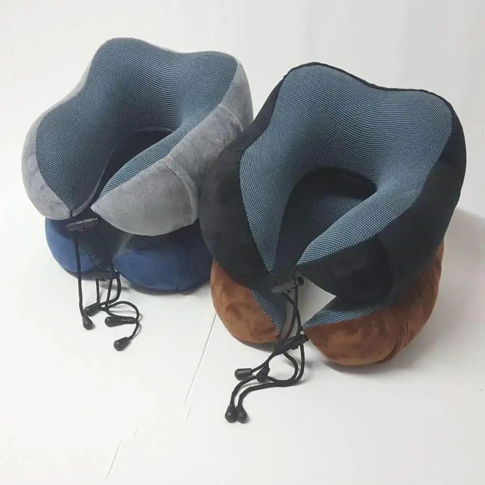 Custom Design Office Napping Sleep U Shape Soft Neck Rest Memory Foam Pillow Cushion