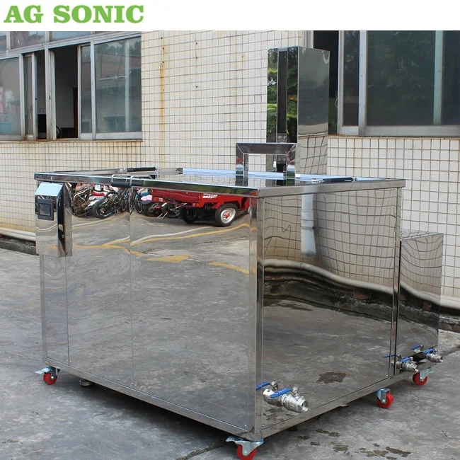 Ultrasonic Aircraft Wheel / Tyre Cleaning Machine With Electric Lifting
