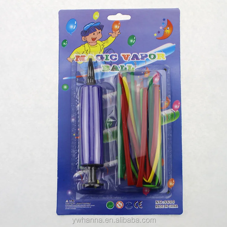 2022 party supply DIY balloon pump set 1big pump+12 pieces of 1g long balloons for balloon suit