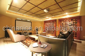 artificial bamboo matting for interior home ceiling decoration