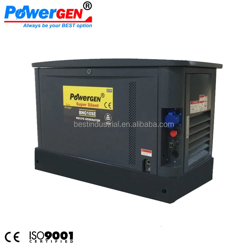  Двойное топливо! 60 дБ! POWERGEN 400/230V 3-фазовый Generac Тип звукоизоляционный Супер Бесшумный сжиженного нефтяного газа/генератор природного газа