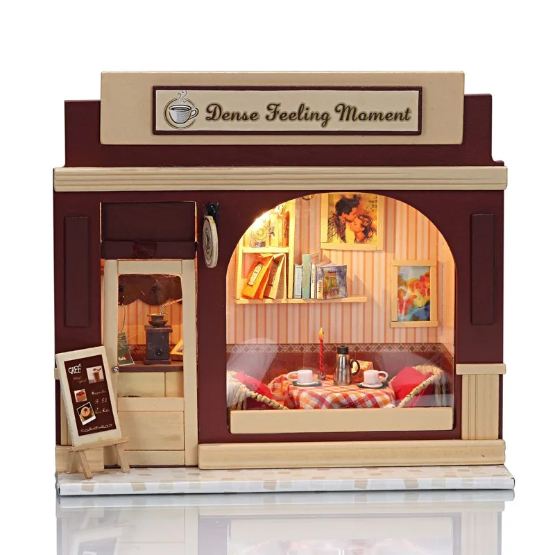 IIECREATE Educational Toy Dollhouse Mansion Furniture Miniature House Kit
