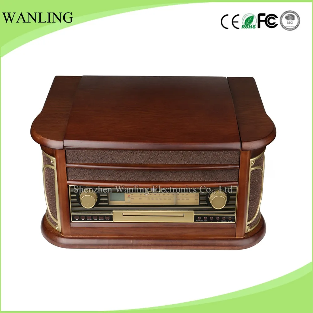  CD Jukebox современный фонограф винтажное радио AM FM записывающее устройство