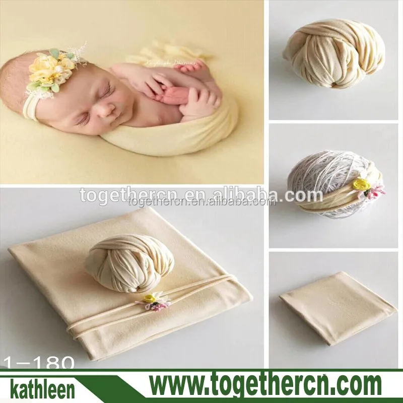 
Cute Newborn Baby Girls Boy Prop Soft Wrap Blanket Rug Swaddling Headband Photo 