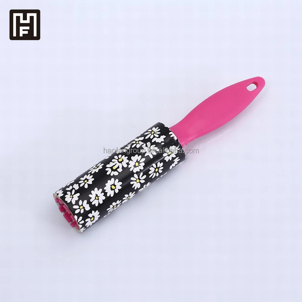 Дорожный складной рулон липкой задней бумажной ткани очищающий валик lint roller