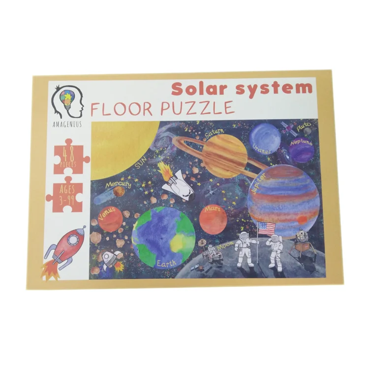 Large Pieces Custom Educational Floor Puzzle