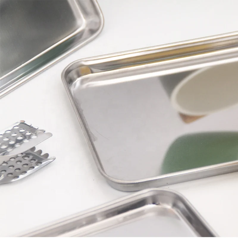 304 Stainless Steel Baking Dishes Pan Oven Trays Kitchen  Bakeware Baking Pans