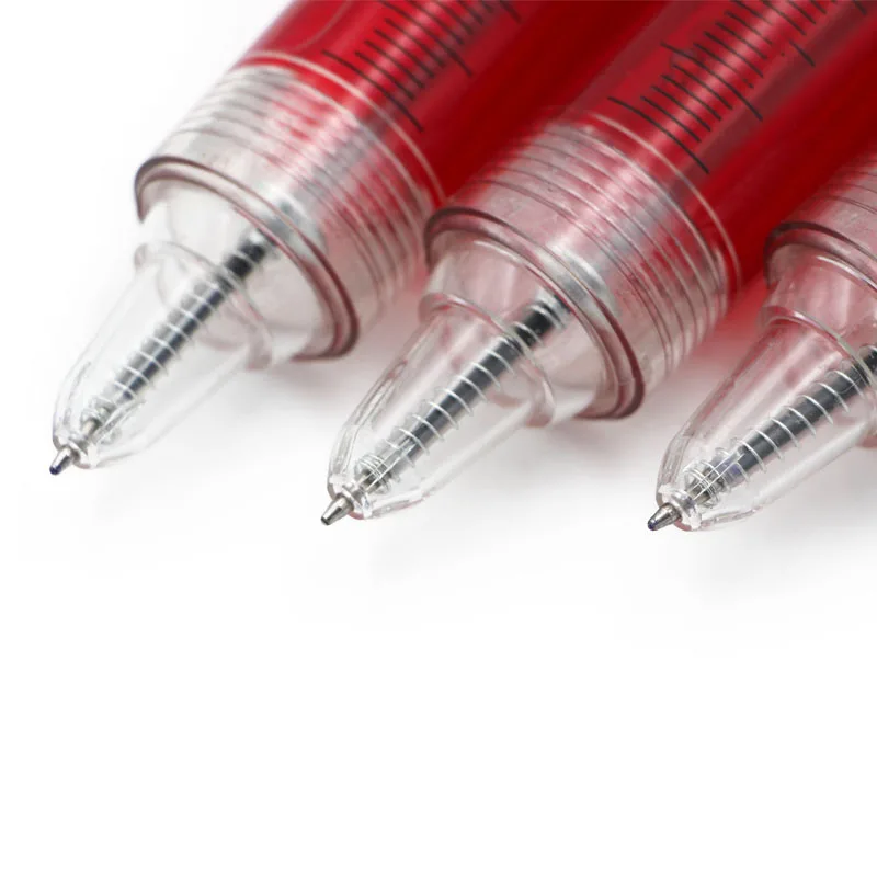 
extra big plastic liquid jumbo syringe ball pen injection ball pen 