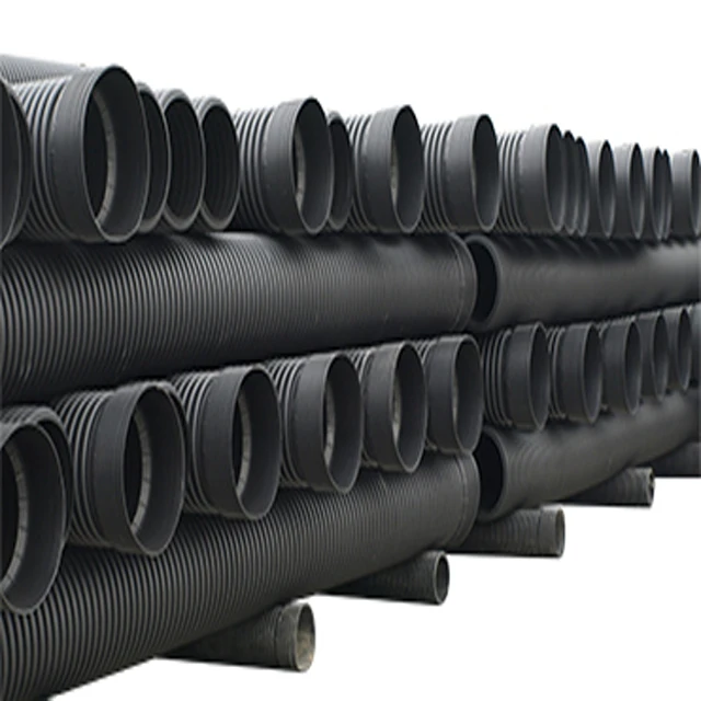 China Manufacture Pipe Supplier 200mm to 800mm HDPE double layer corrugated pipe