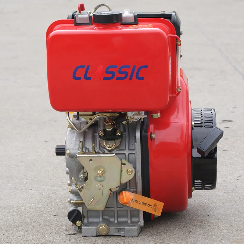 BISON CHINA Generator 12HP Electric Diesel Engine, Portable 188f Generator Engine Parts, 12HP Air-cooled Diesel Engine