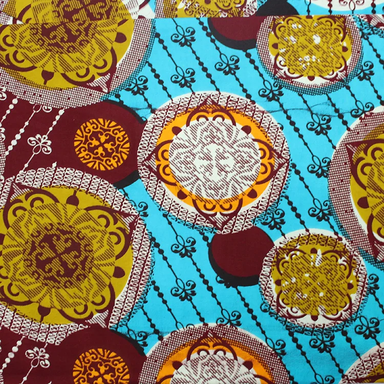 Veritable wax african fabric java wax print fabric