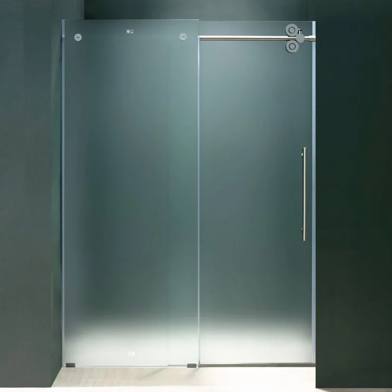 Cheap Easy Install Gym Bathroom Glass Tempered Glass Shower Screen Modern Bathroom glass door