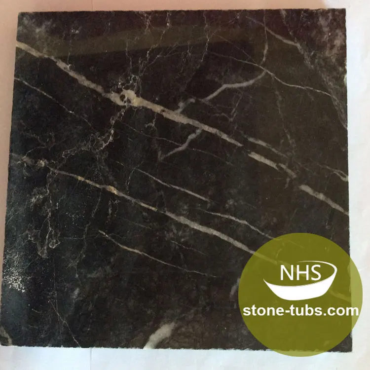 China factory polished sample Black Marquina Nero Margiua Marble Sample