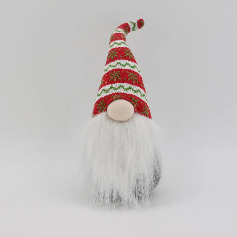 
31cm wholesale christmas felt gnome with knitted hat christmas decoration 