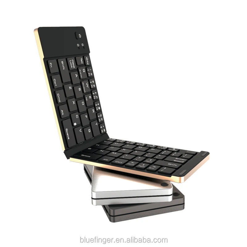 
Aluminum alloy folding Bluetooth keyboard for all kinds of tablets and smart phones 
