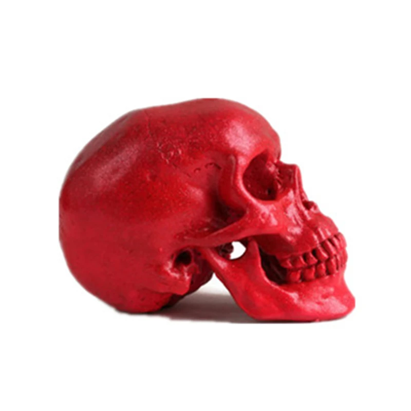 Blue carving decoration skull