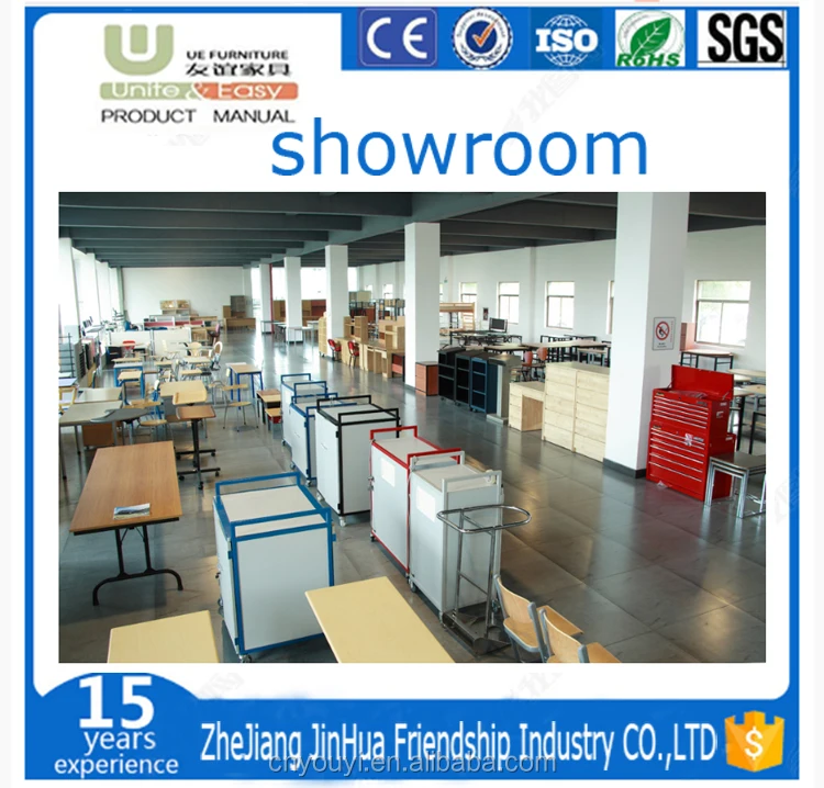 Library book trolley acrylic book cart with wheel furniture from china