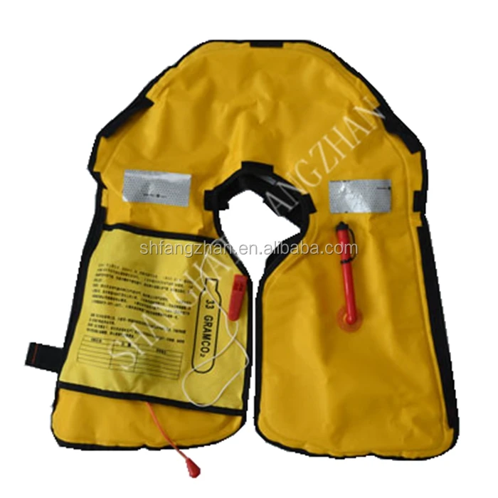 Marine yellow Inflatable Life Jacket