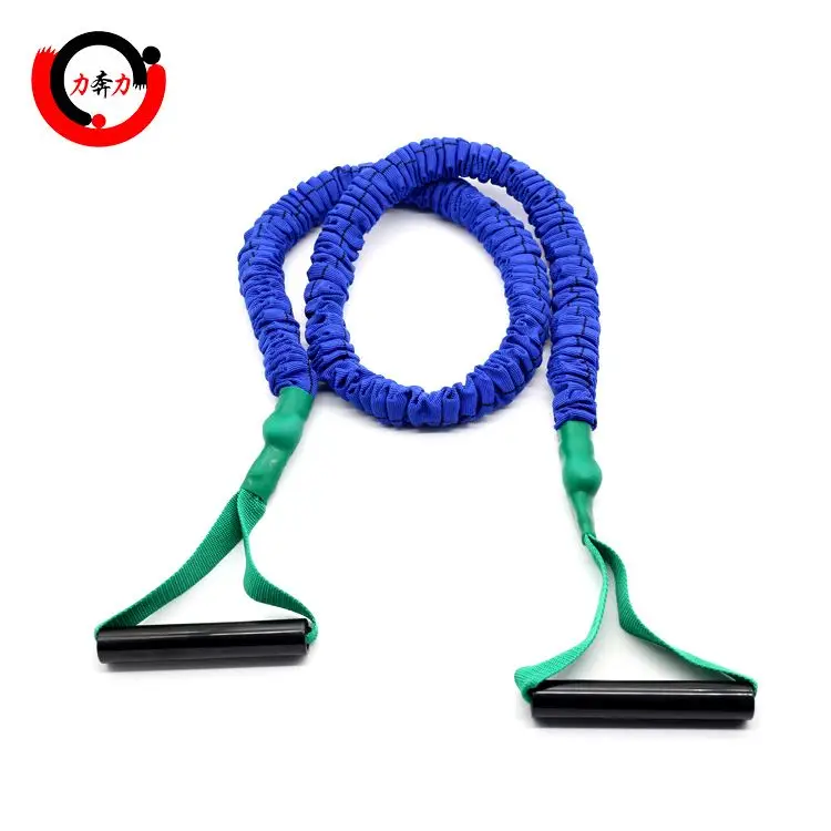 Bodylastic 5-Piece Printed Loop Sleeve Covered Fitness Exercise Bands MOQ Applied Yoga Latex Resistance Rubber Nylon ABS Workout