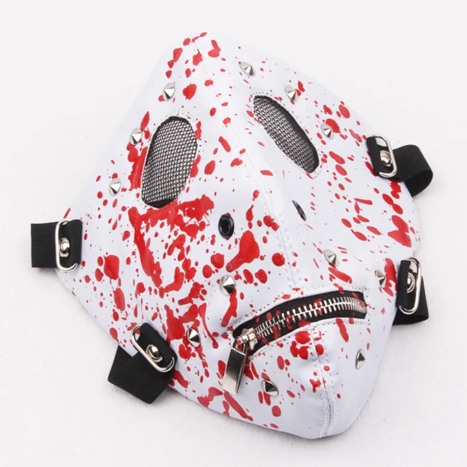 Antigas mask shaped masquerade masks bulk, with blood wholesale masquerade mask