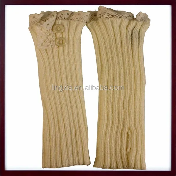 
Fashion Knitting Lace Arm Warmers, Women Winter Cable Knit Arm Warmers, Ladies Arm Warmers Fingerless Long Gloves Mittens 