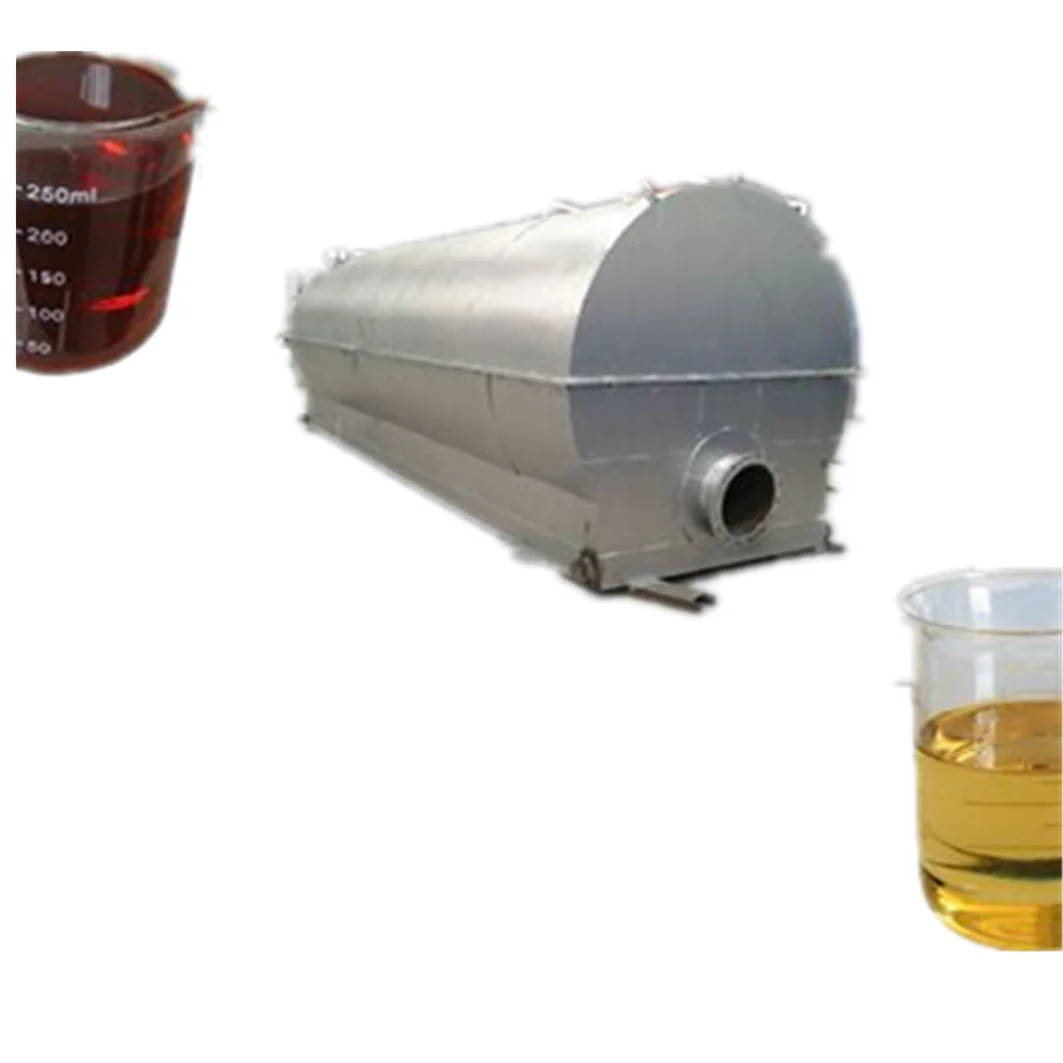 Negative used motor oil recycling machine into base oil